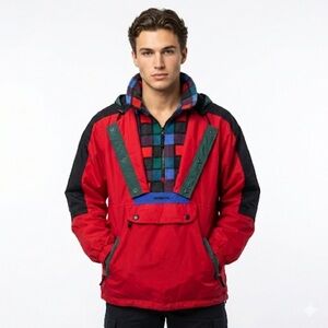 Obermeyer Mens 90s Pullover Anorak Jacket Medium